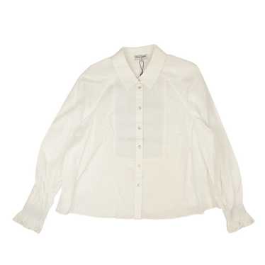 Opening Ceremony Optic White Long Sleeve Smocked … - image 1