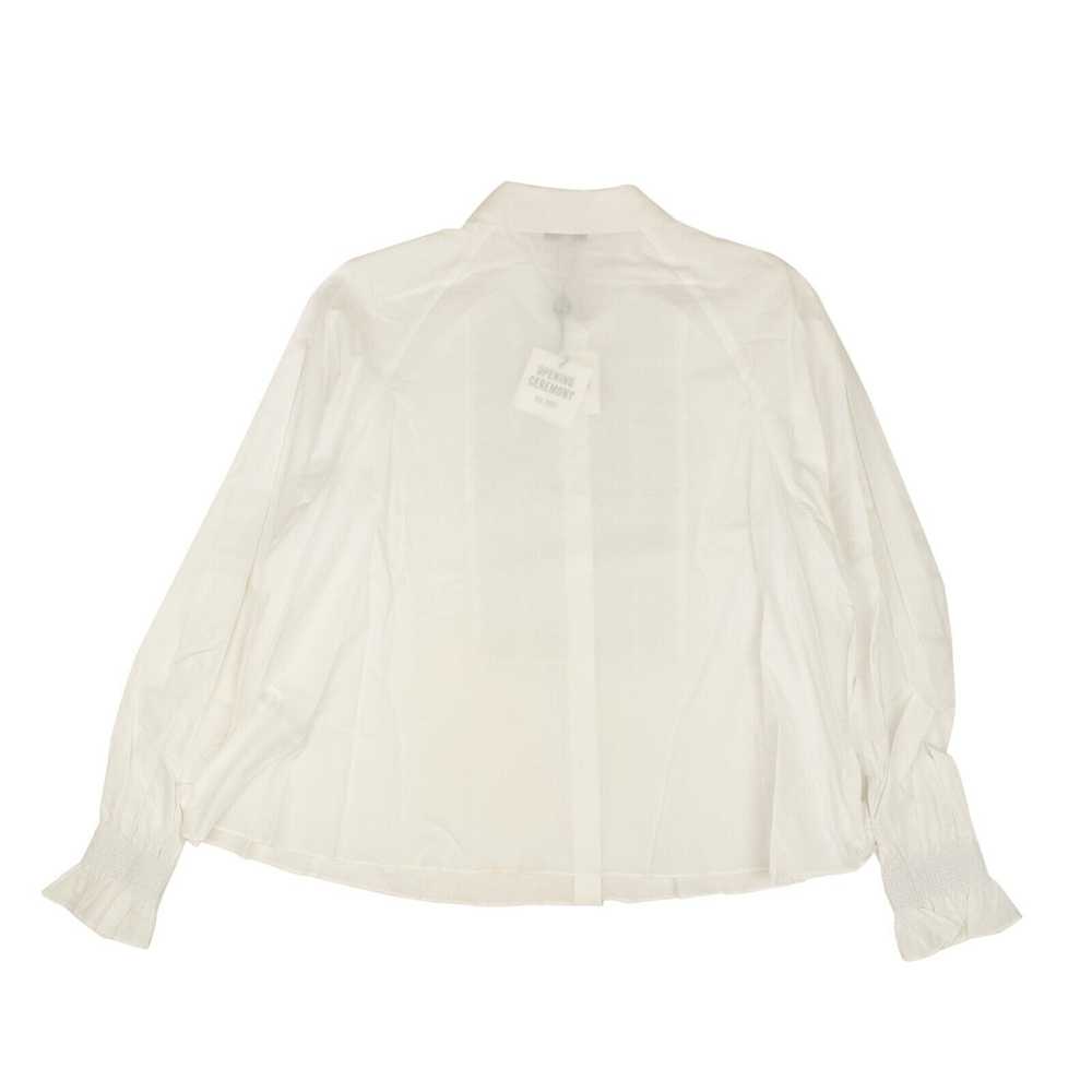 Opening Ceremony Optic White Long Sleeve Smocked … - image 3