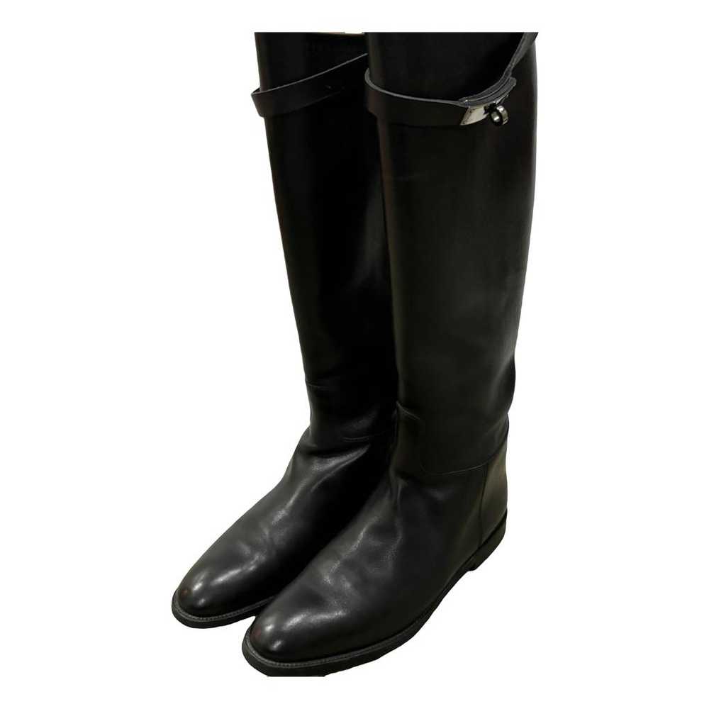 Hermès Jumping leather riding boots - image 1