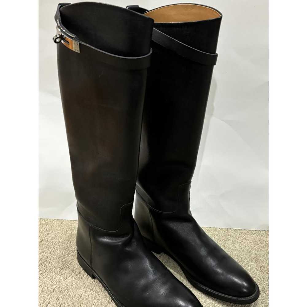 Hermès Jumping leather riding boots - image 2