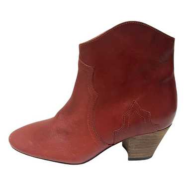 Isabel Marant Dicker leather western boots - image 1