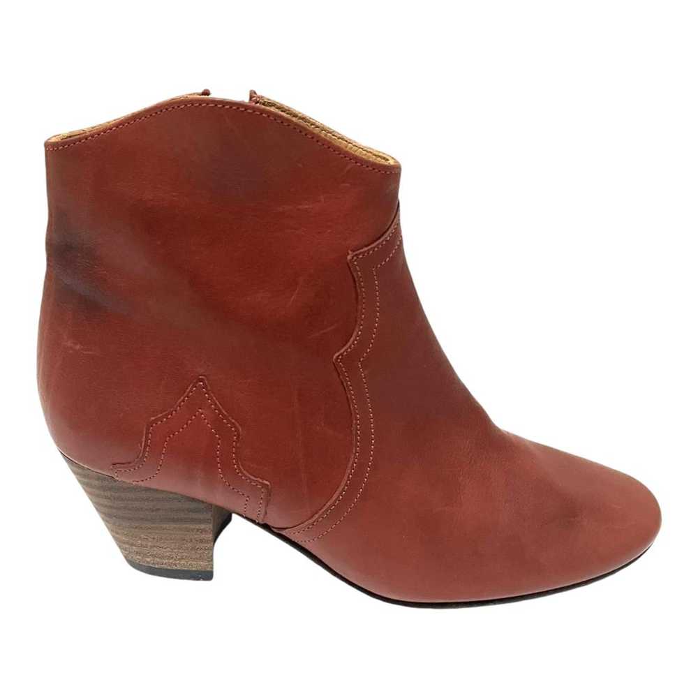 Isabel Marant Dicker leather western boots - image 5