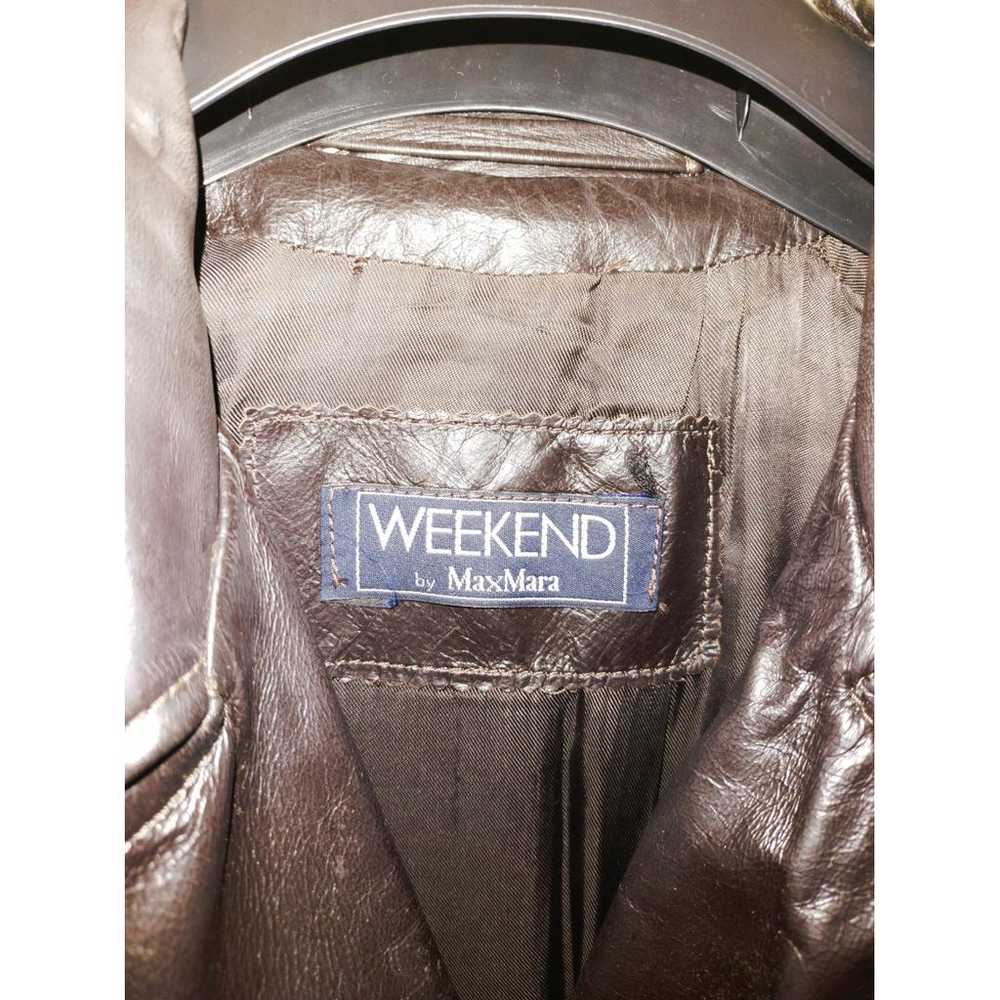 Max Mara Weekend Leather biker jacket - image 8