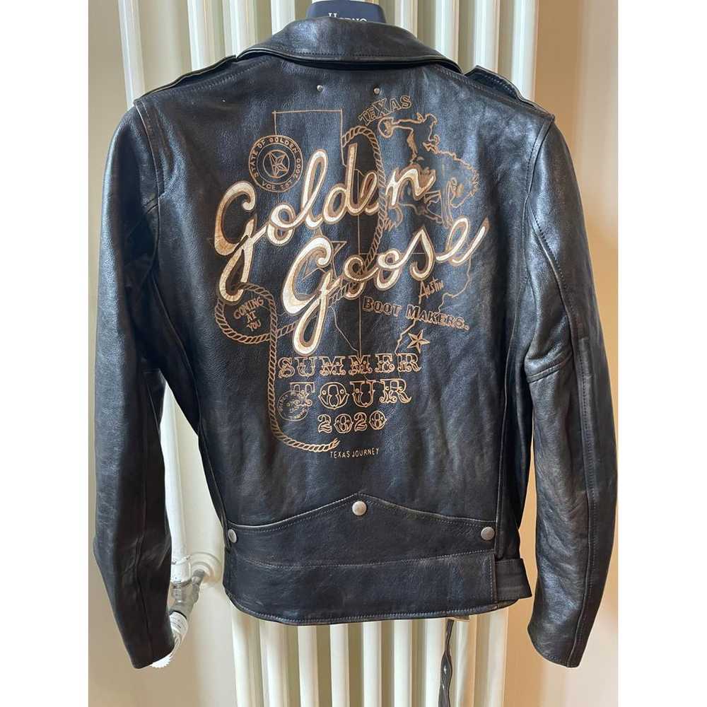 Golden Goose Leather biker jacket - image 2