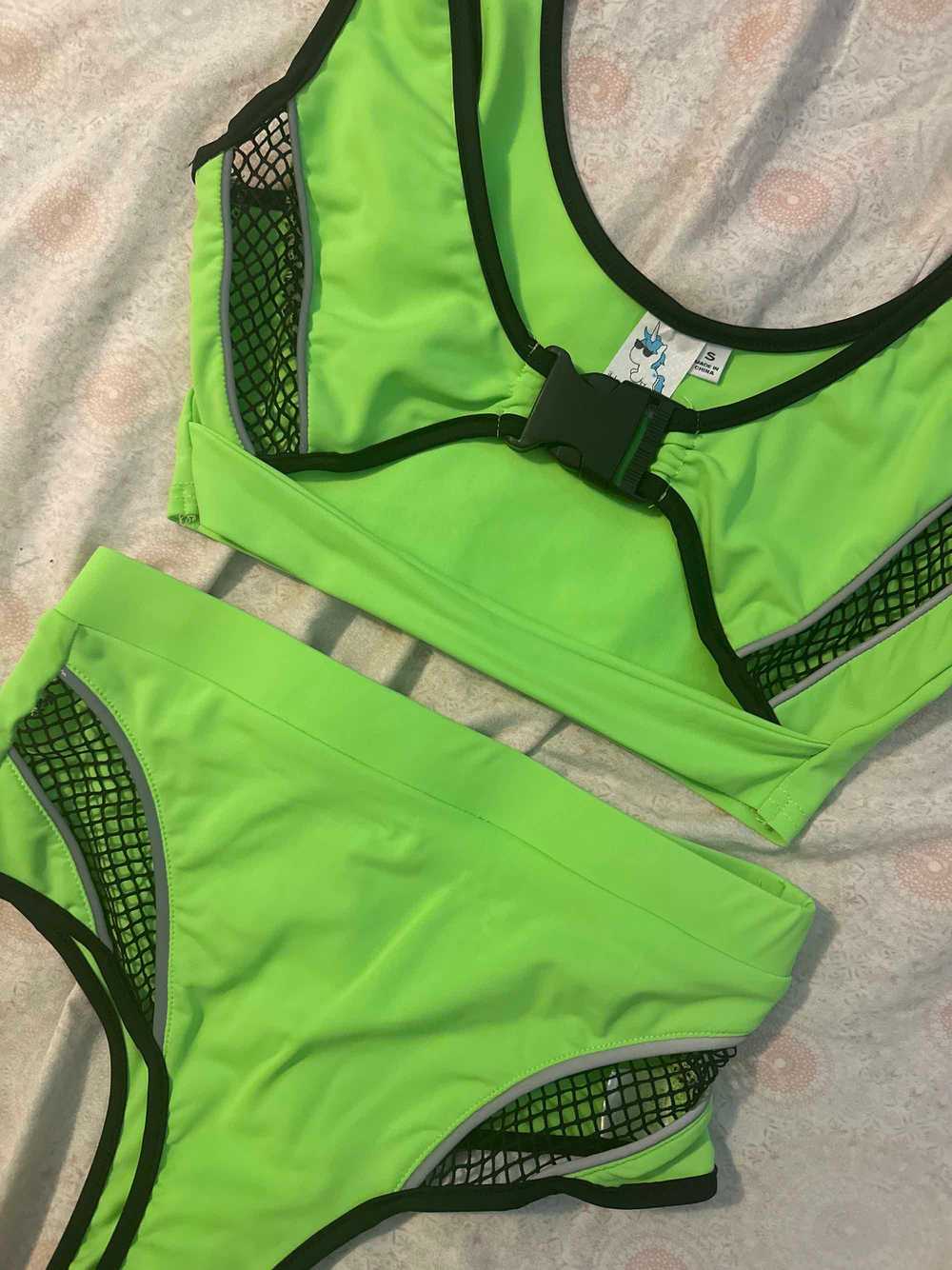 Freedom Rave Wear IHR Lime Green Reflective Set - image 2