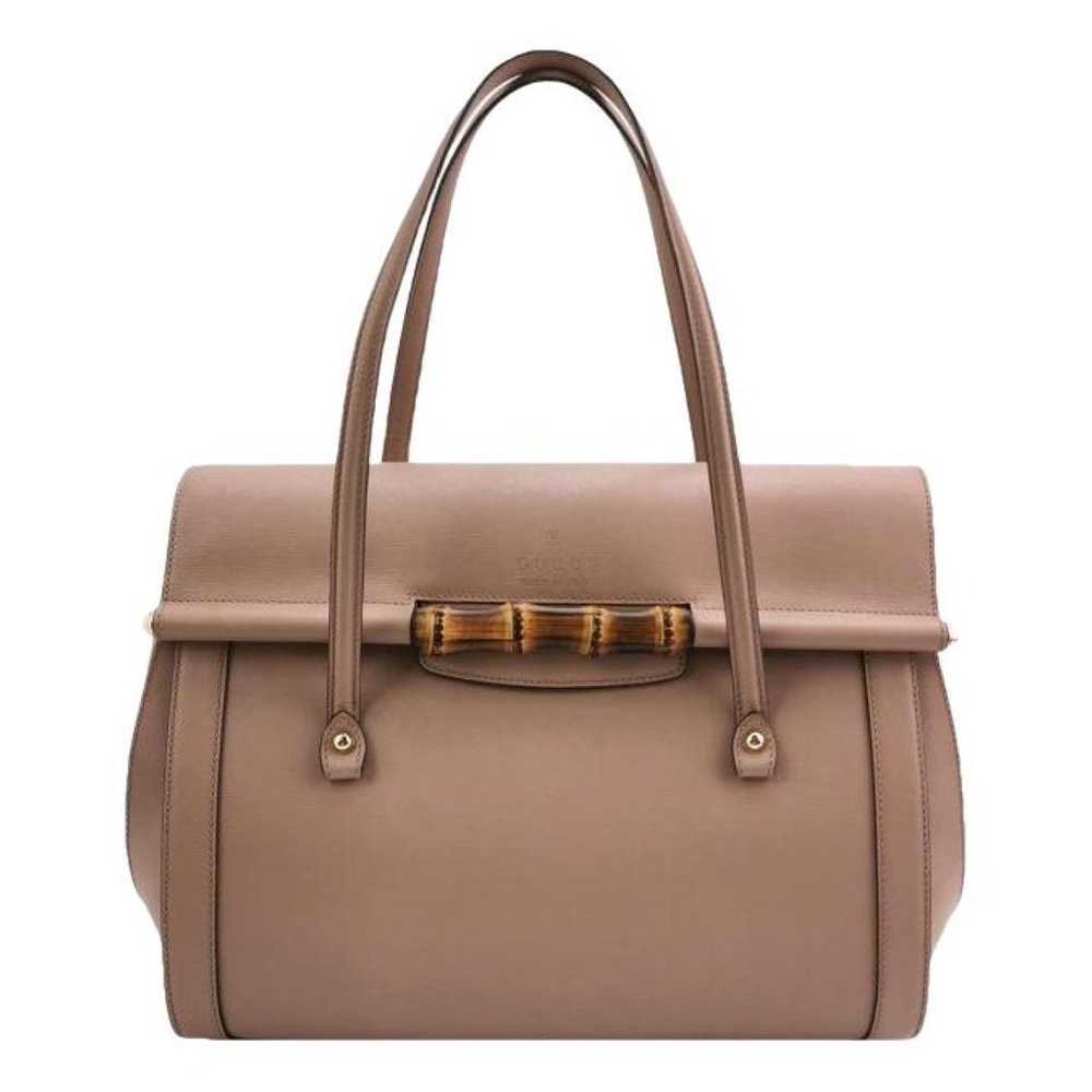 Gucci Bamboo Bullet Top Handle leather handbag - image 1