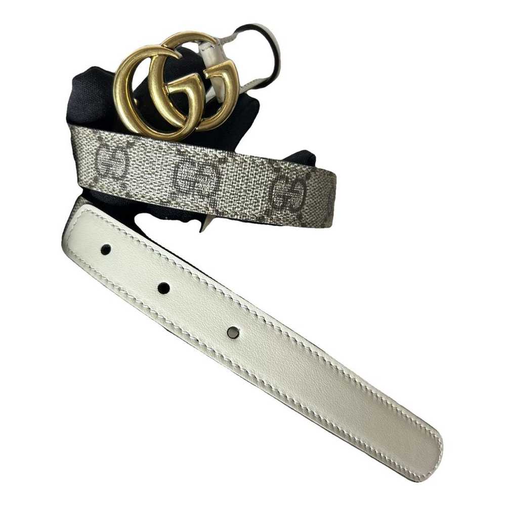 Gucci Gg Buckle leather belt - image 1