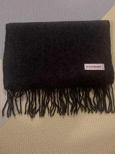 Yves Saint Laurent YSL Black Cashmere Scarf