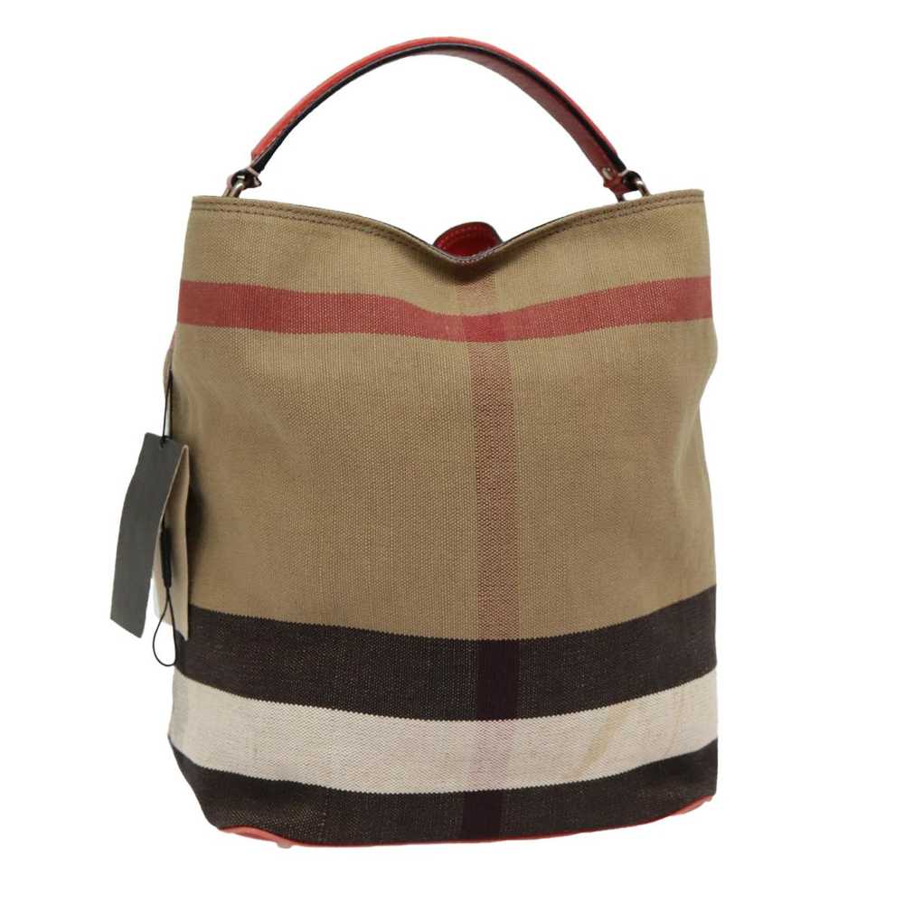 Burberry Ashby Beige Canvas Shoulder Bag (Pre-Own… - image 1