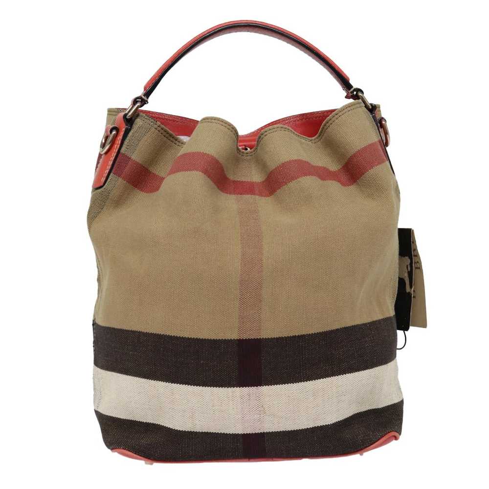 Burberry Ashby Beige Canvas Shoulder Bag (Pre-Own… - image 2