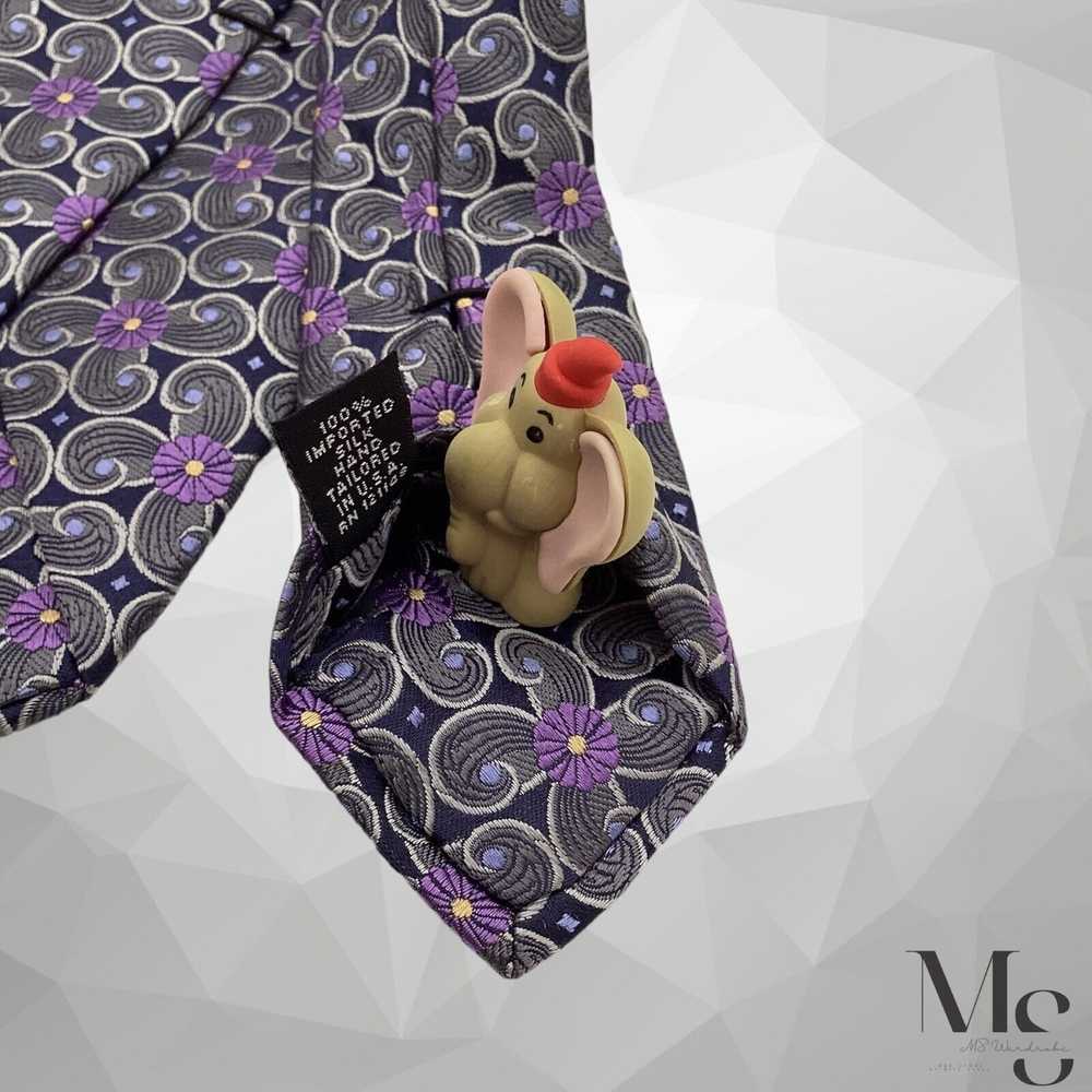 Ike Behar IKE BEHAR Gray Floral Luxury Silk Tie H… - image 6