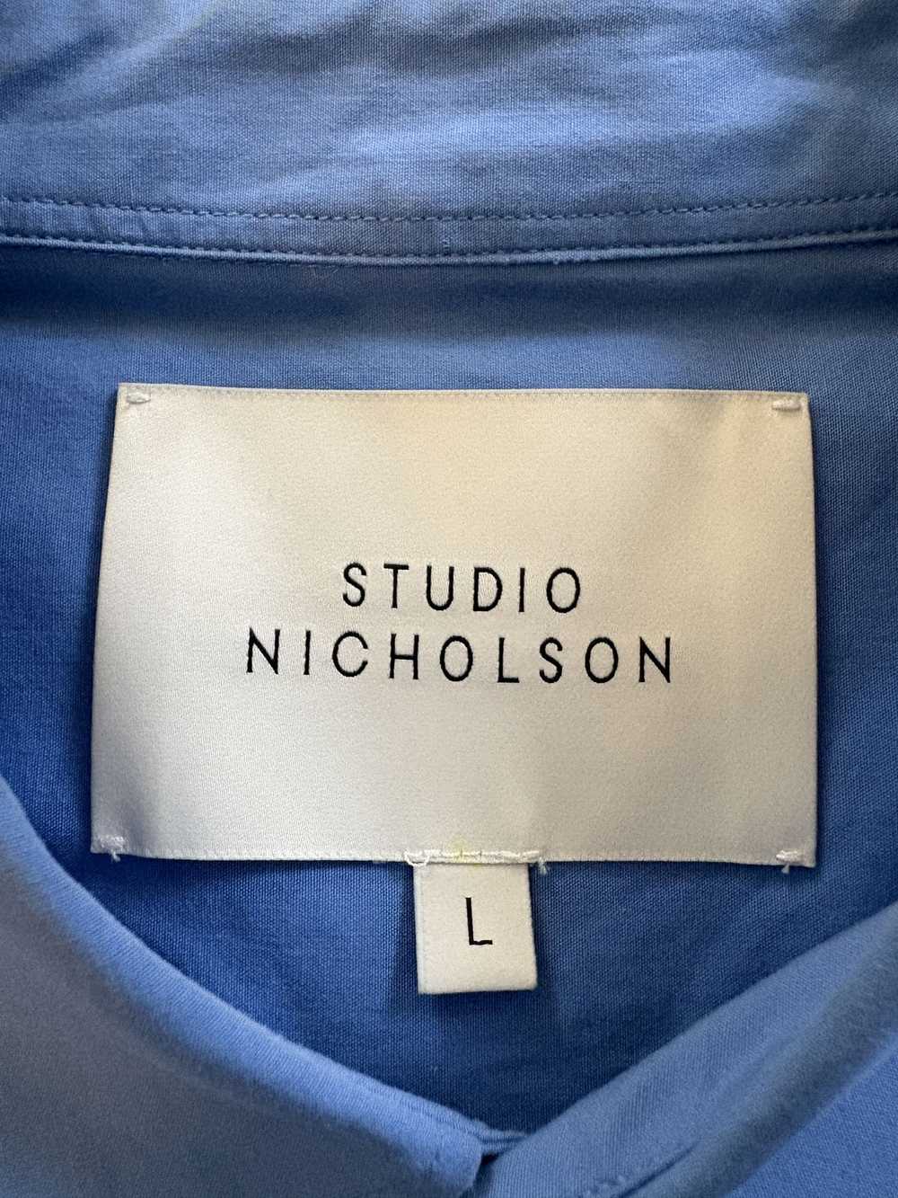 Studio Nicholson Powder Cotton Shirts (Sky Blue) - image 5