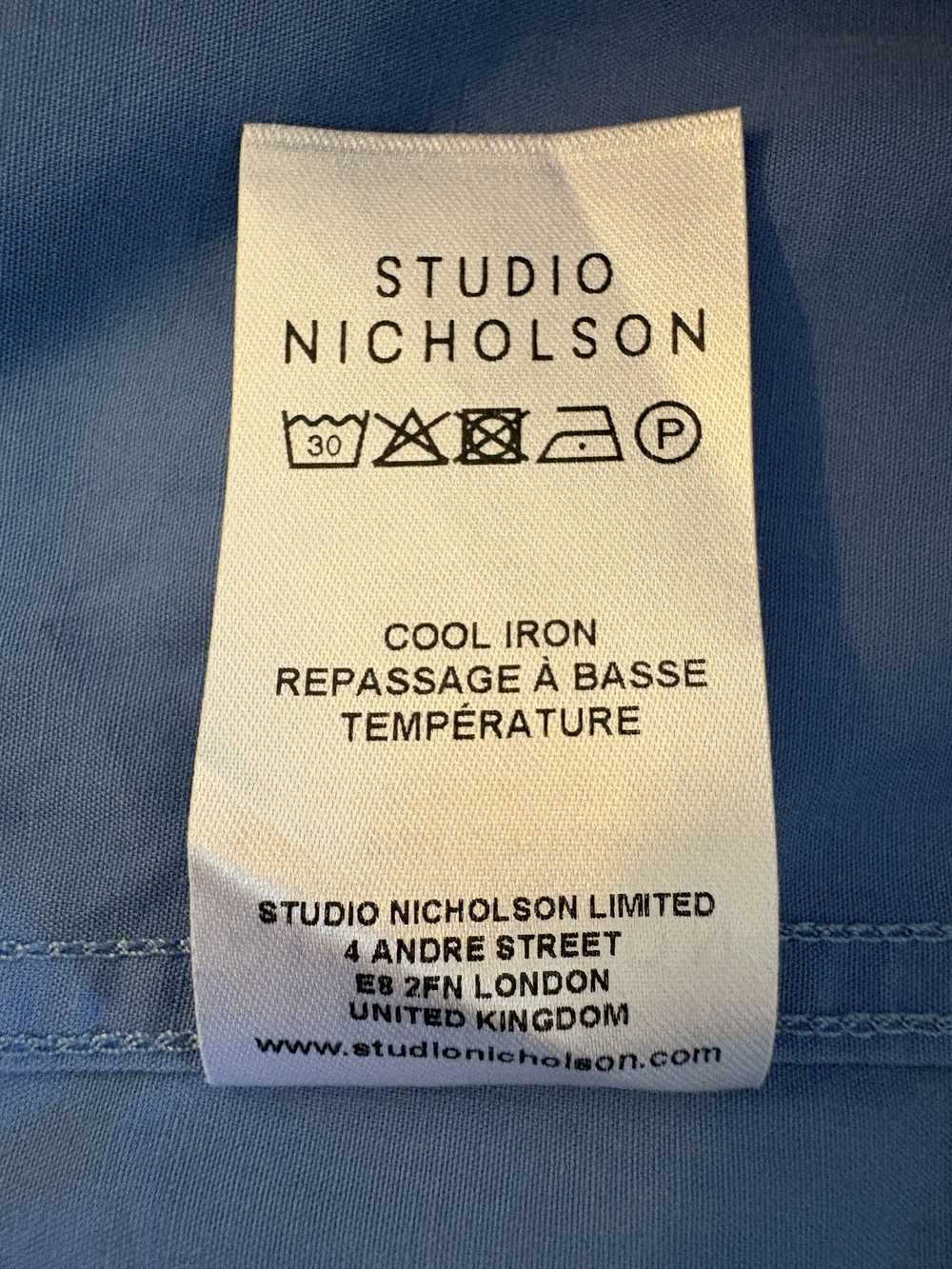 Studio Nicholson Powder Cotton Shirts (Sky Blue) - image 7