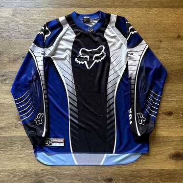 Mens Fox hotsell Racing SFX Long Sleeve Jersey Shirt Blue-White Motorcycle Motocross XL