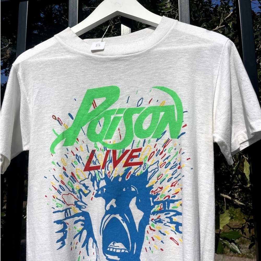 Vintage Vintage Poison Live 1989 Tour Single Stit… - image 2