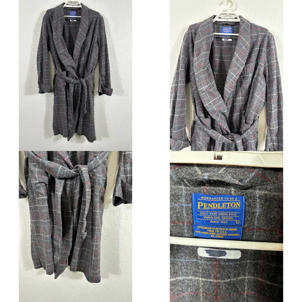 Pendleton Vintage Pendleton Robe Size L Gray 100%… - image 4