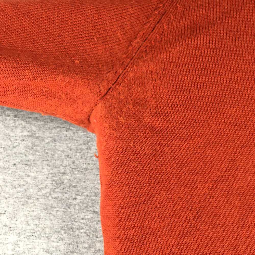 Brooks Brothers Merino Wool Orange Henley Style S… - image 4