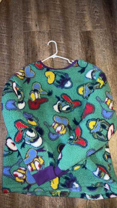 Disney Multi colored Donald Duck fleece sweater