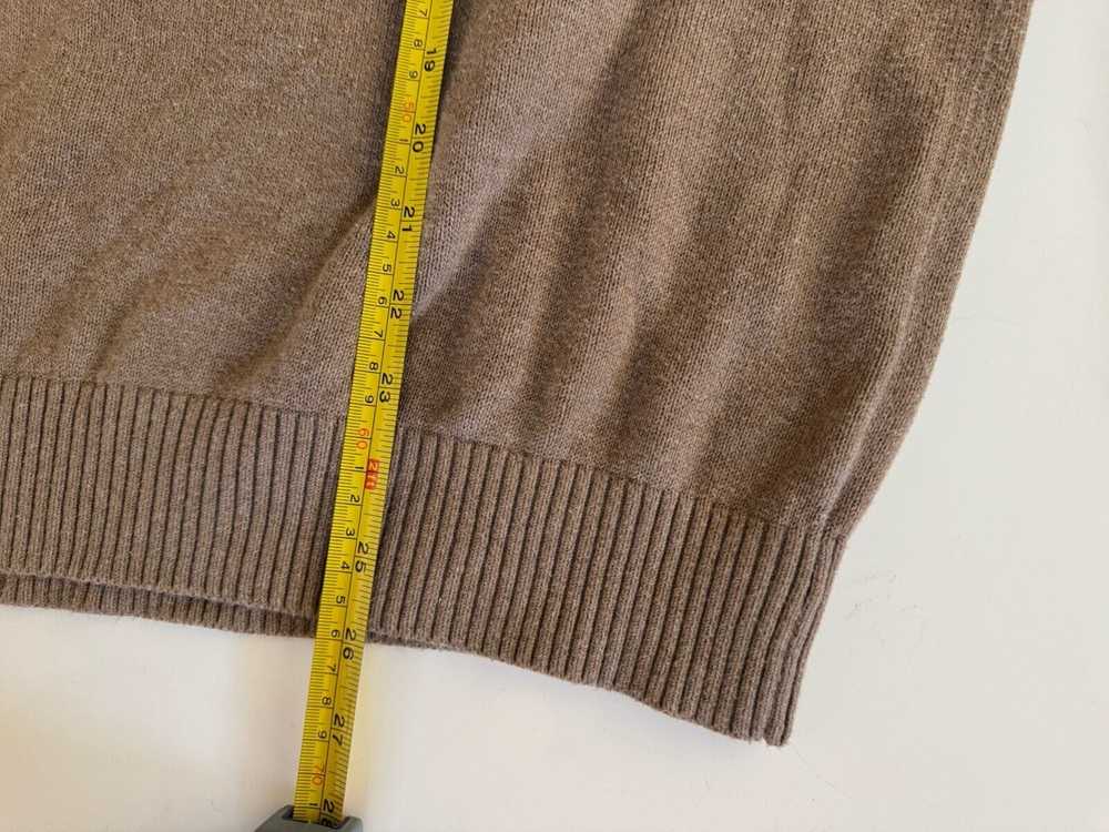 L.L. Bean LL Bean Sweater Men L Beige Cotton Cash… - image 5