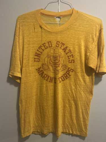 Vintage USMC marine corps Vintage thrashed t shirt