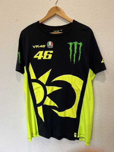 Racing × Vintage Vibtage Blue VR 46 Monster T Shir