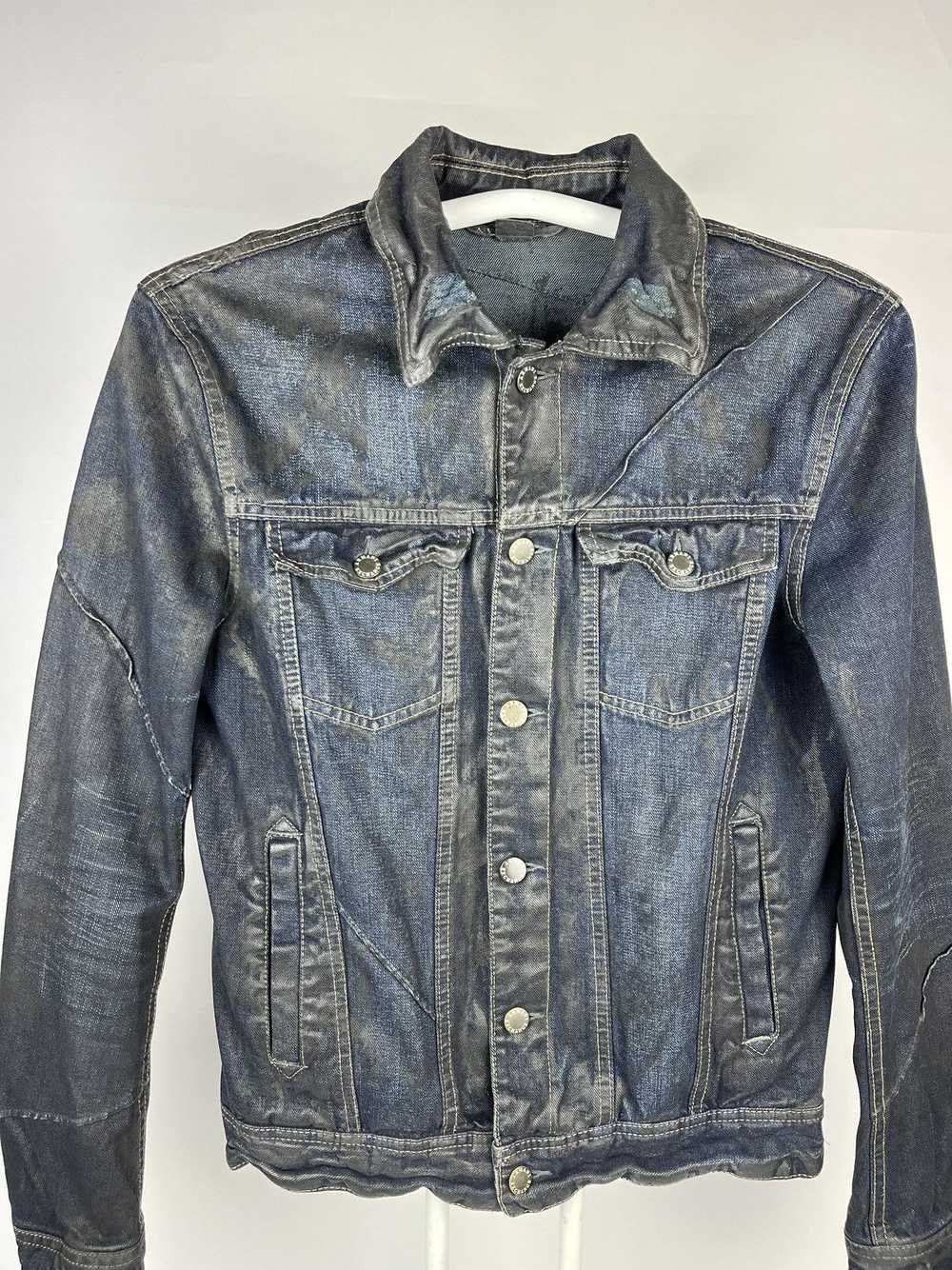 Armani Exchange × Denim Jacket × Distressed Denim… - image 2