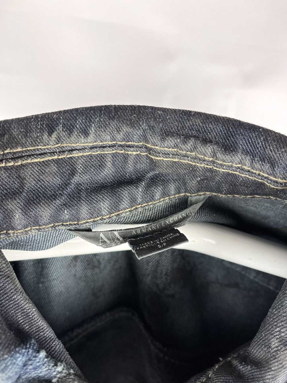 Armani Exchange × Denim Jacket × Distressed Denim… - image 4