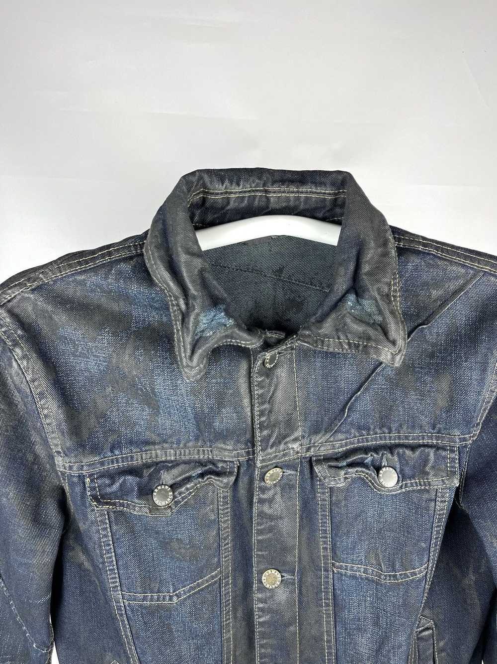 Armani Exchange × Denim Jacket × Distressed Denim… - image 5