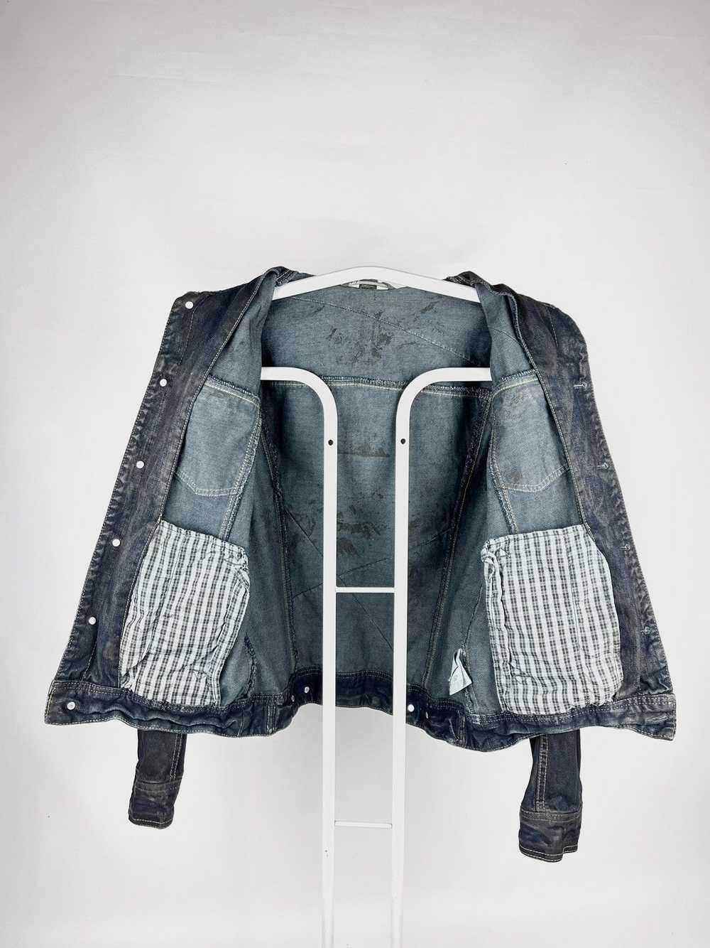 Armani Exchange × Denim Jacket × Distressed Denim… - image 8