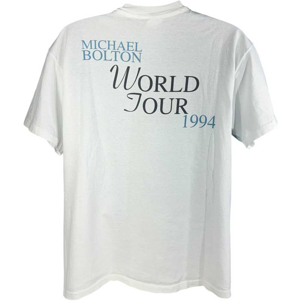 Hanes Vintage Michael Bolton World Tour AOP Tee 1… - image 5