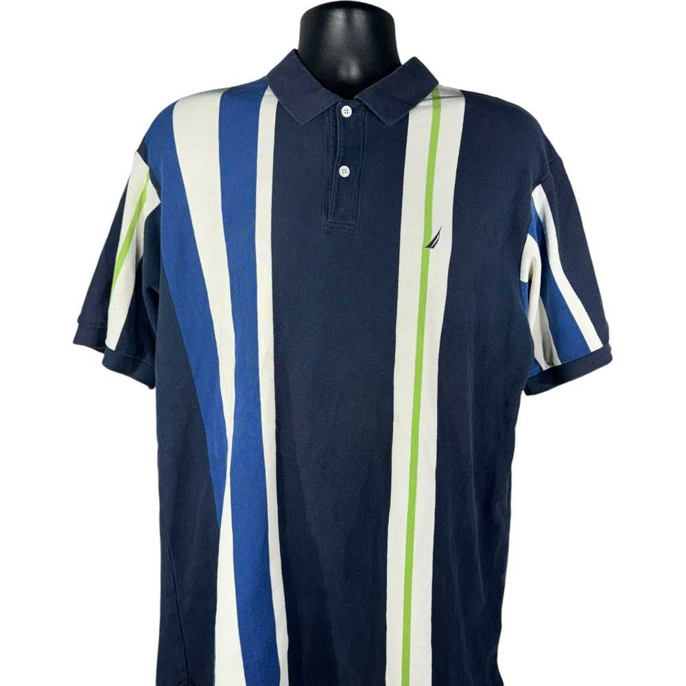 Nautica Nautica Vertical Stripes Short Sleeve Polo - image 2