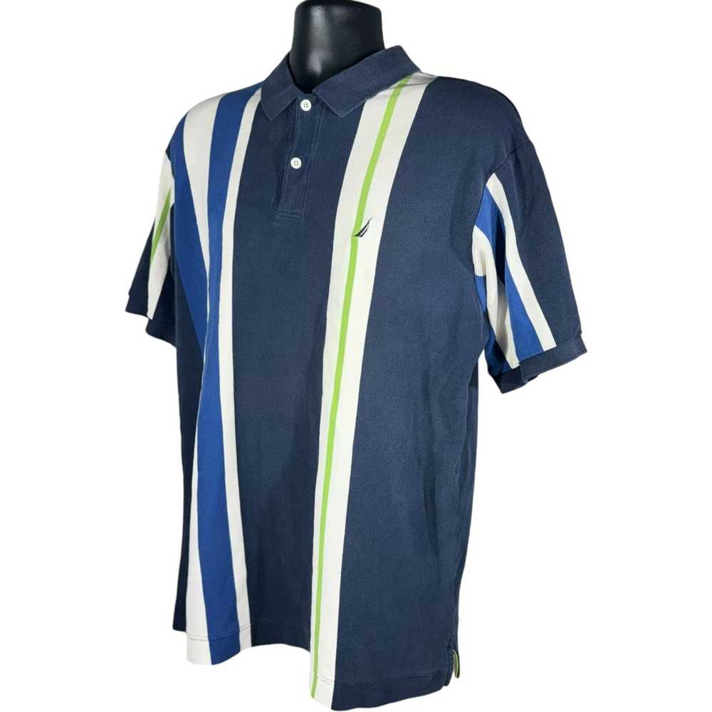 Nautica Nautica Vertical Stripes Short Sleeve Polo - image 3