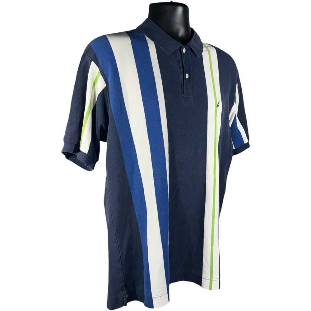 Nautica Nautica Vertical Stripes Short Sleeve Polo - image 4