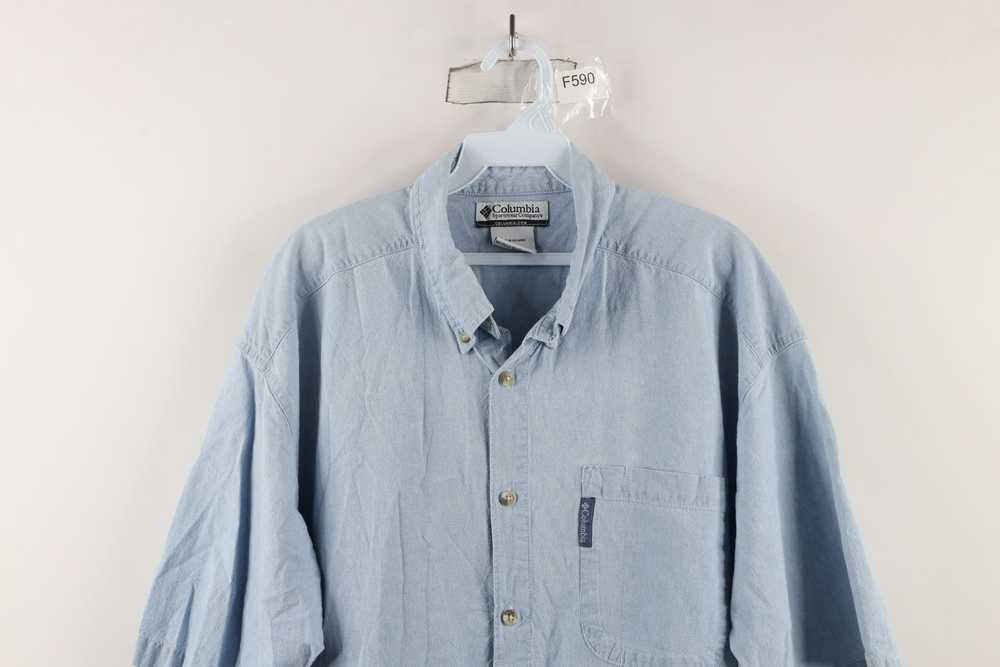 Columbia × Vintage Vtg 90s Columbia Out Denim Sho… - image 2