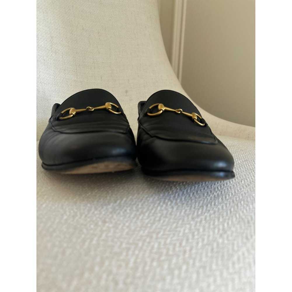 Gucci Brixton leather flats - image 7