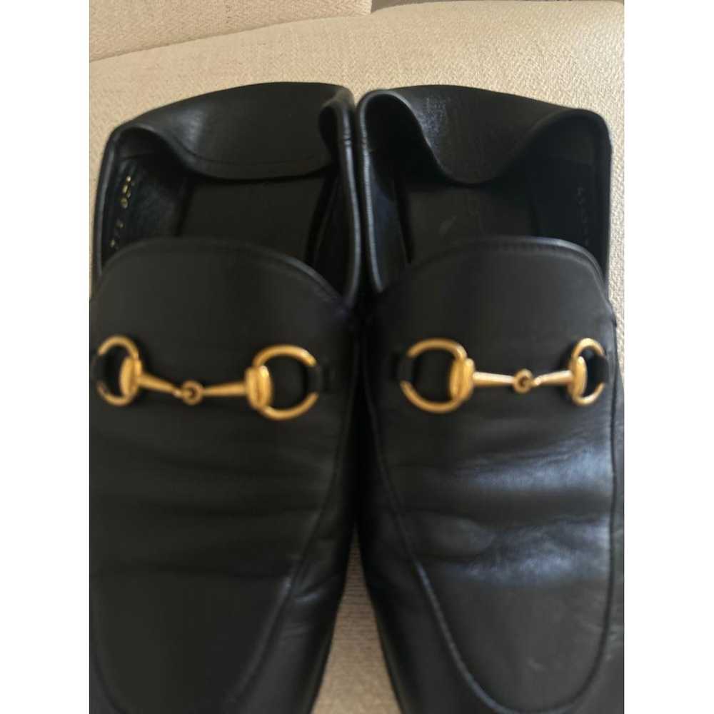 Gucci Brixton leather flats - image 8