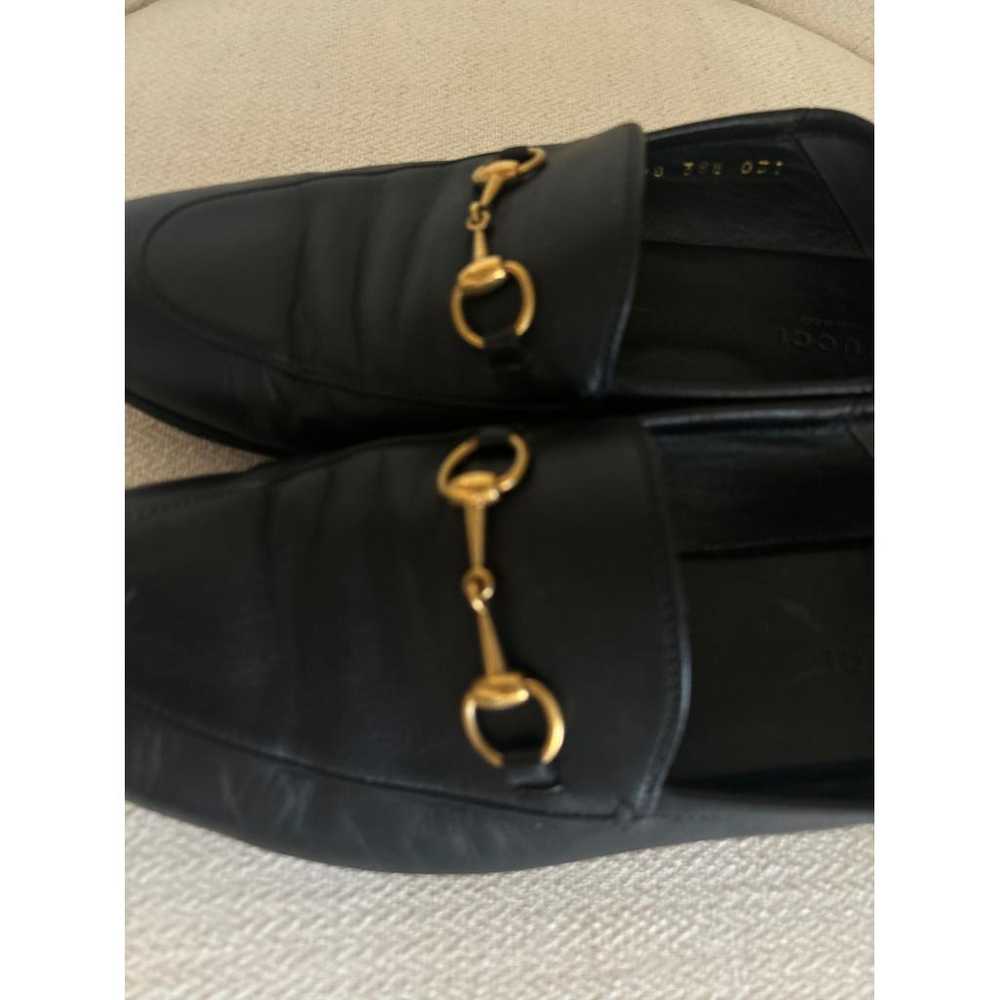 Gucci Brixton leather flats - image 9