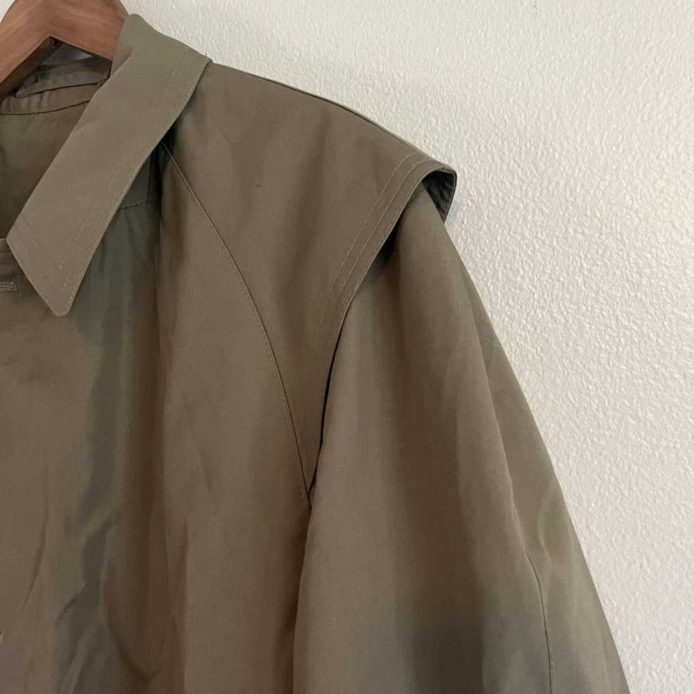 Military 90’s French Lined Trench Coat - image 3