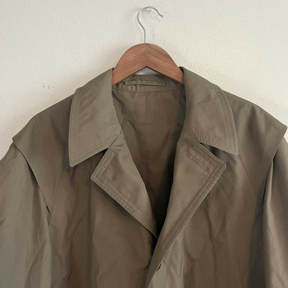 Military 90’s French Lined Trench Coat - image 6