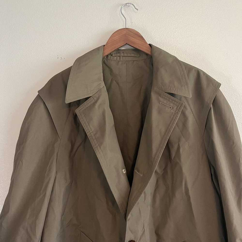 Military 90’s French Lined Trench Coat - image 7