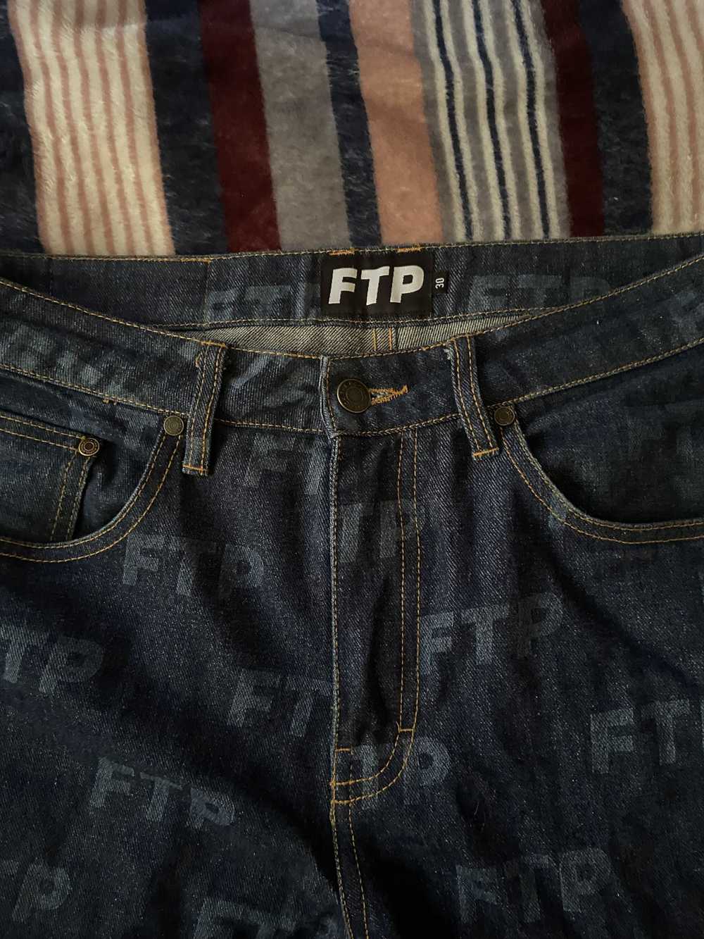 Fuck The Population all over jeans - image 2