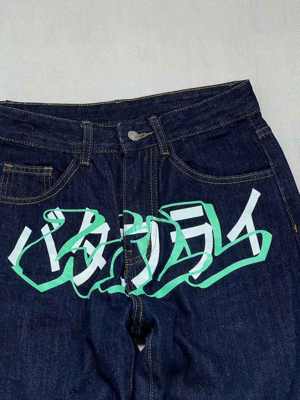 Japanese Brand × Streetwear Pants y2k jeans vinta… - image 2