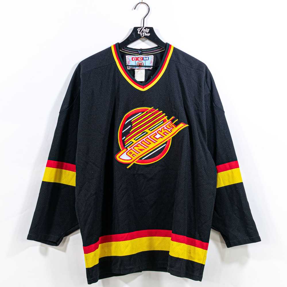 Ccm × NHL × Vintage CCM Vancouver Canucks NHL Jer… - image 1