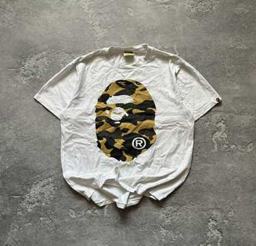 Bape Bape Big logo camouflage tee T-shirt polo Y2K - image 1