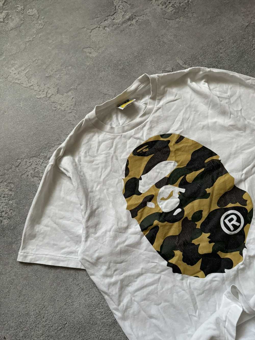 Bape Bape Big logo camouflage tee T-shirt polo Y2K - image 2