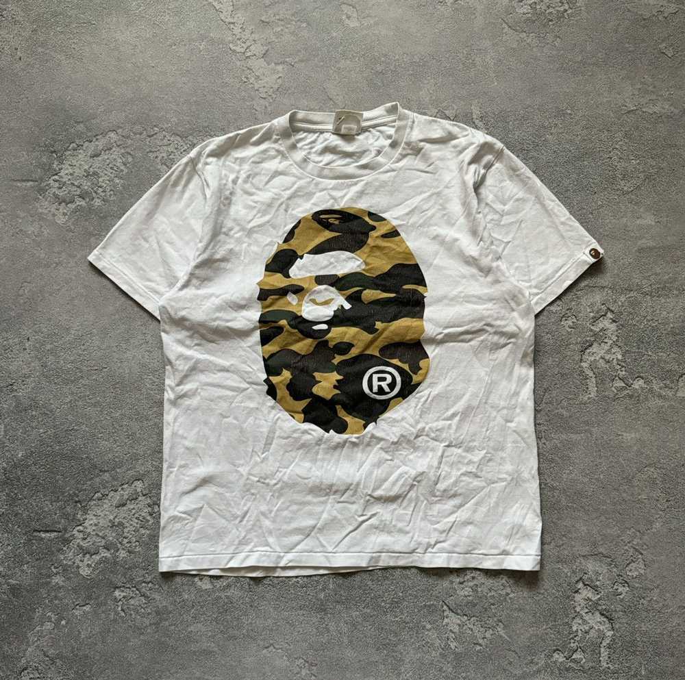 Bape Bape Big logo camouflage tee T-shirt polo Y2K - image 4