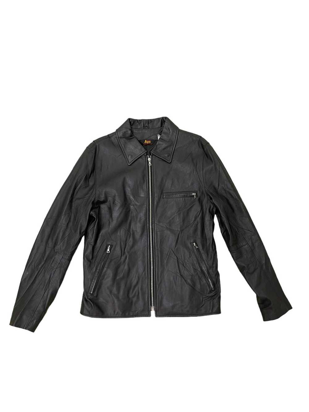 Bape Bape Sheep Leather Jacket Nigo - image 4