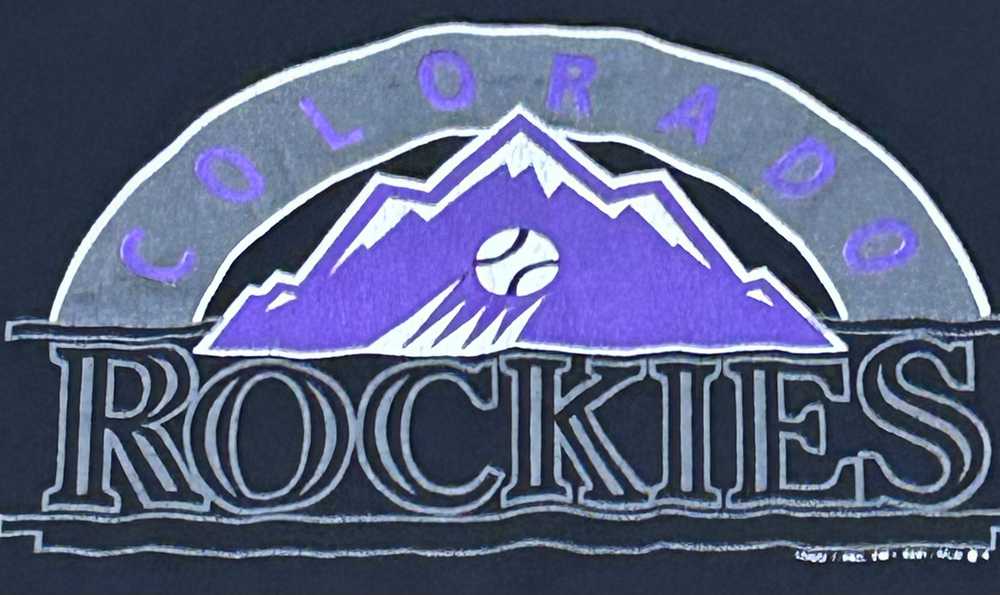 Colorado Rockies Alternate Logo Tshirt Sz L - image 1