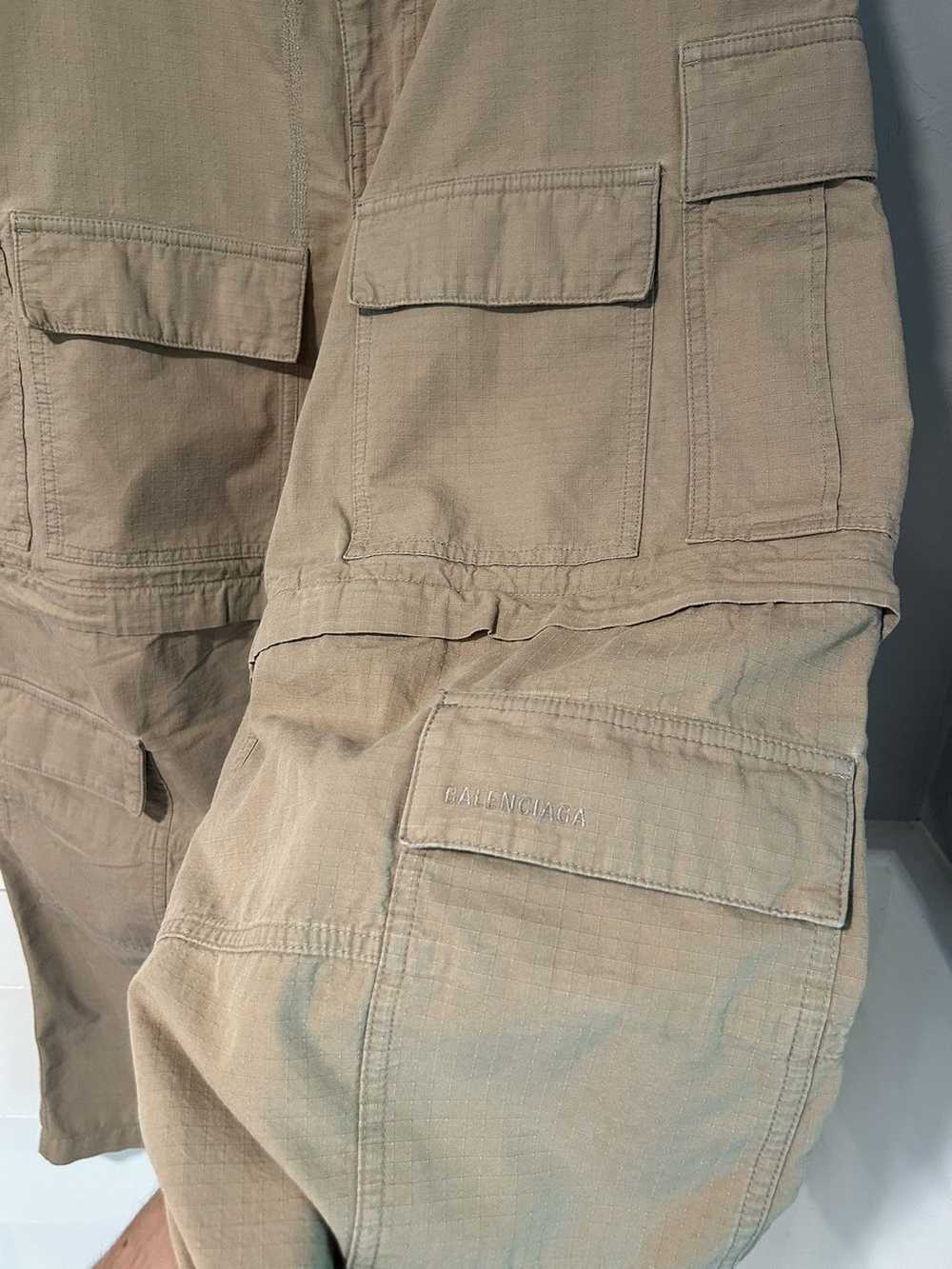 Balenciaga Balenciaga khaki multi pocket cargo pa… - image 5