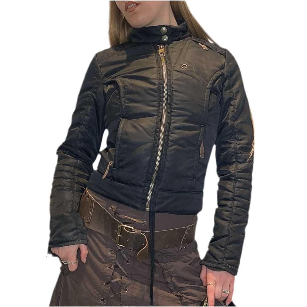 Miss Sixty Quilted Moto Jacket Coat (S)